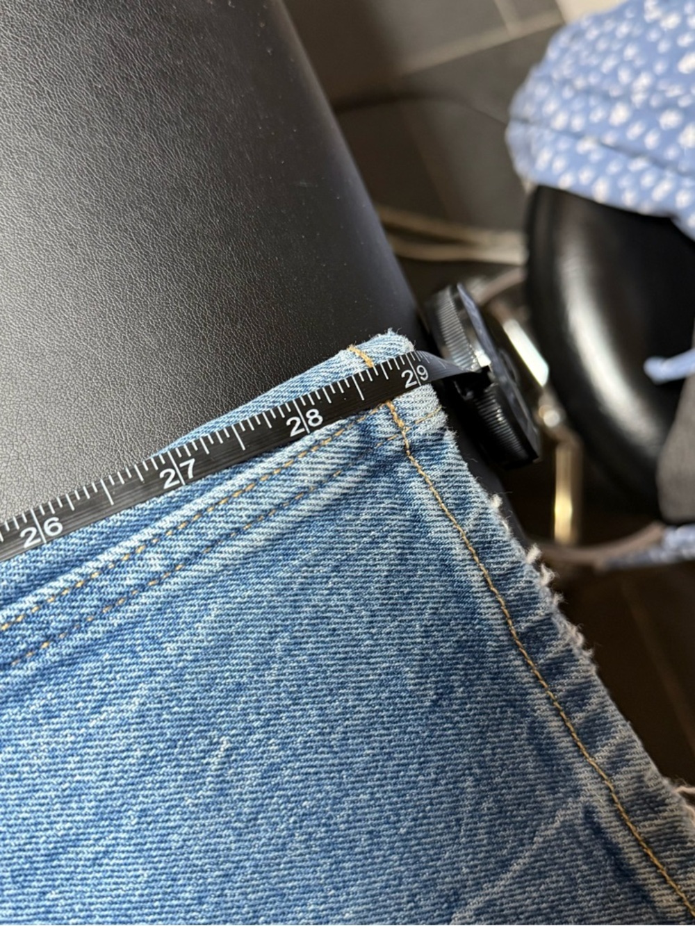 Abercrombie & Fitch Light Blue Wide Leg Jeans - Picture 5 of 5